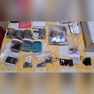 Crafting Supplies Bundle with Beads and Chains